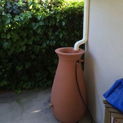 Reclaimed water barrel | reduce water | mandatory water restrictions